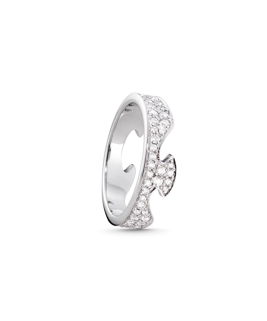 FUSION END Ring Diamant PAVÉ 0.66 ct Hvidguld