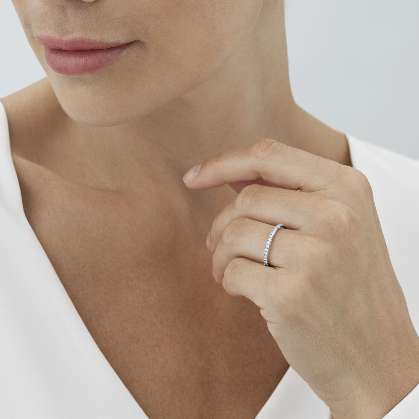 AURORA Ring Diamant 0.41 ct Hvidguld