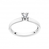 MAGIC SOLITAIRE Ring Diamant 0.20 ct Hvidguld
