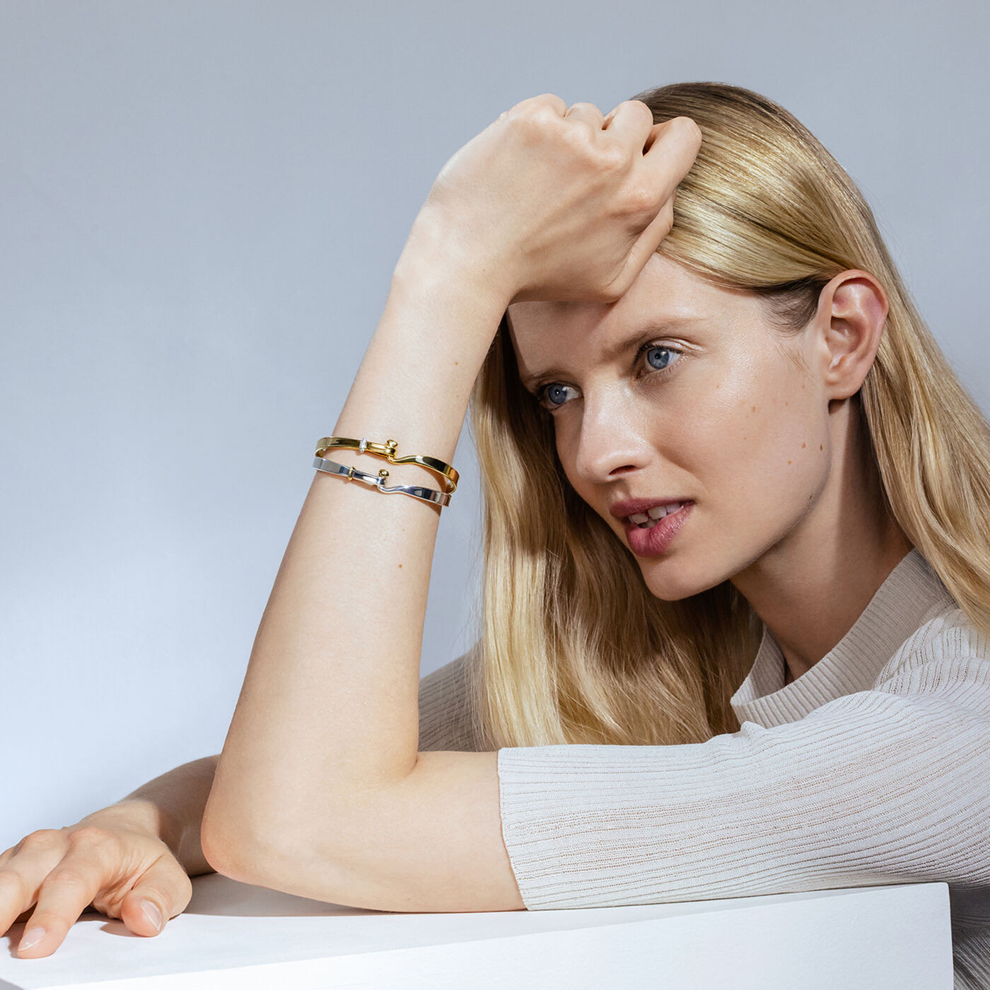 TORUN BANGLE Armbånd Guld Diamant 0.08 ct Hvidguld