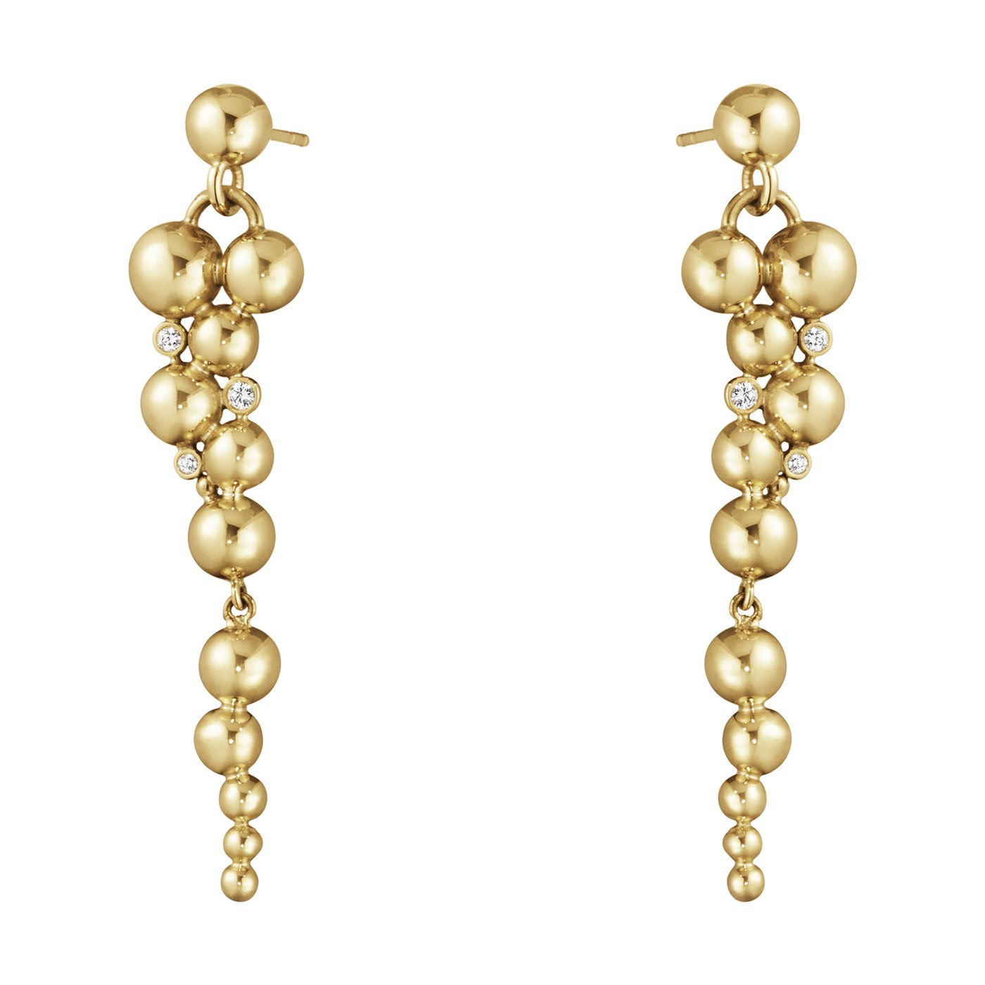 MOONLIGHT GRAPES Ørering Guld Diamant 0.07 CT