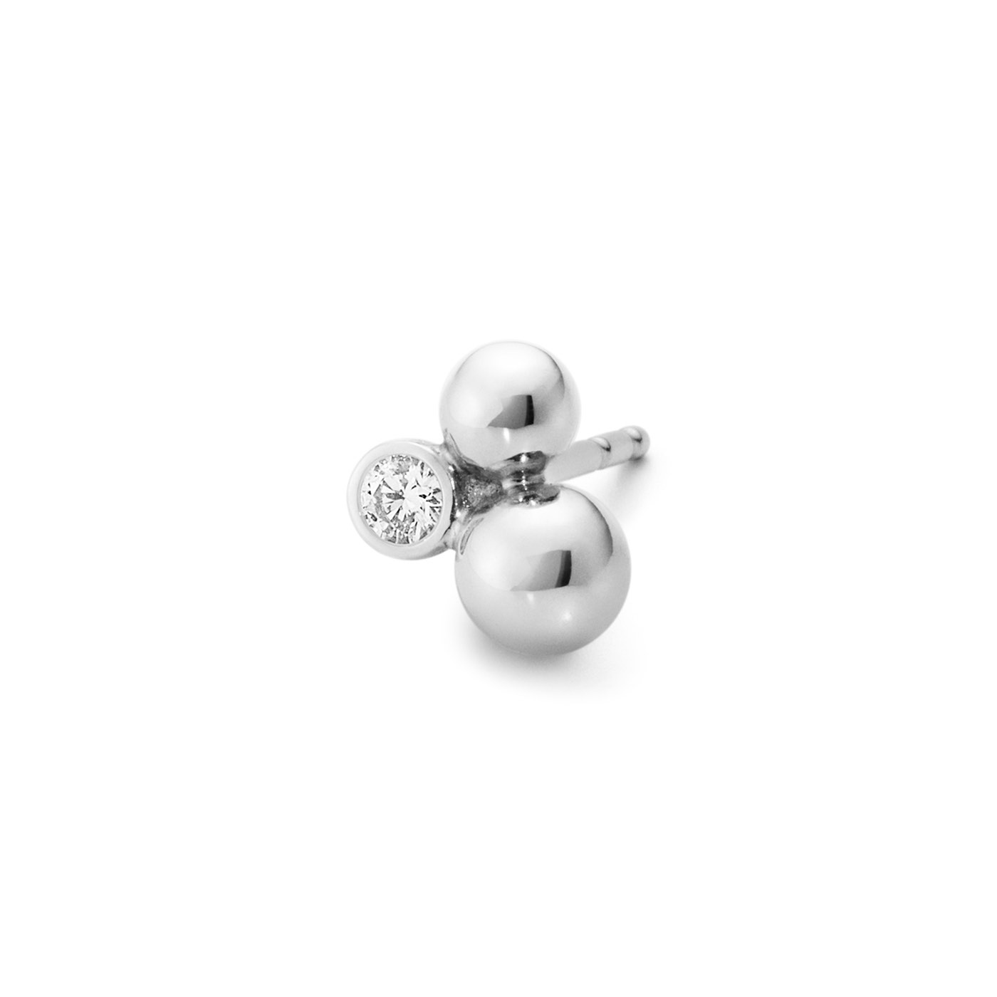 MOONLIGHT GRAPES Ørering Sølv Diamant 0.07 CT