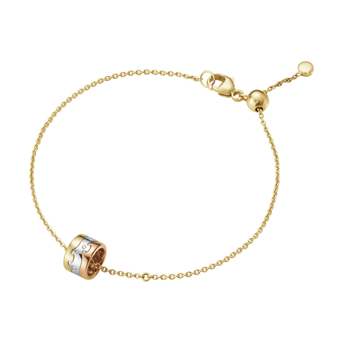 FUSION Armbånd Guld Hvidguld Roséguld CENTRE Diamant 0.02 CT