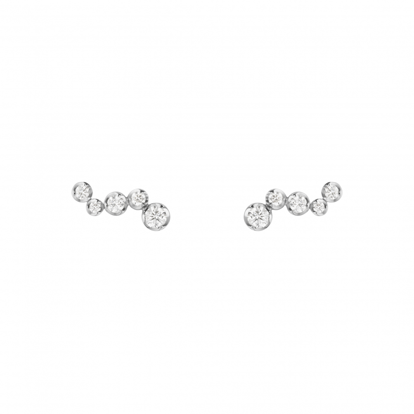 GJ SIGNATURE EARSTUD White Gold DIAMOND 0.18CT