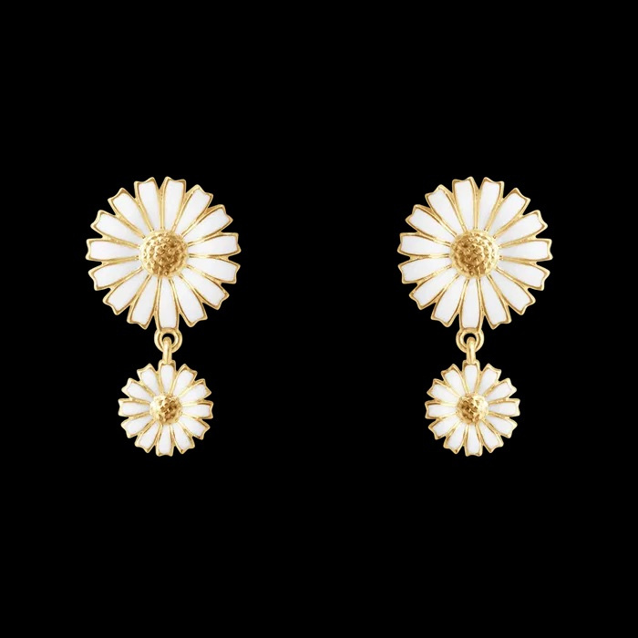 DAISY Double Earrings Gold