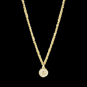 DAISY Pendant gold-plated silver WHITE ENAMEL 11 MM DAISY Pendant gold-plated silver WHITE ENAMEL 11 MM
