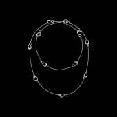 OFFSPRING Sautoir Necklace Silver 90 cm OFFSPRING Sautoir Necklace Silver 90 cm