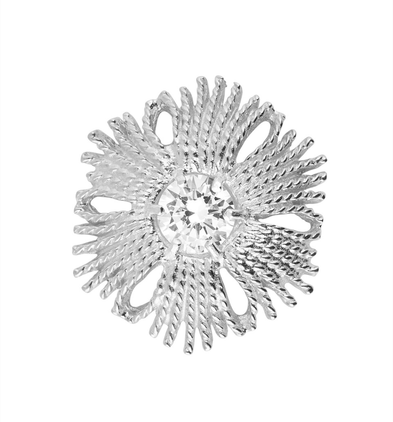 Gatsby stone brosch/pendant Sølv