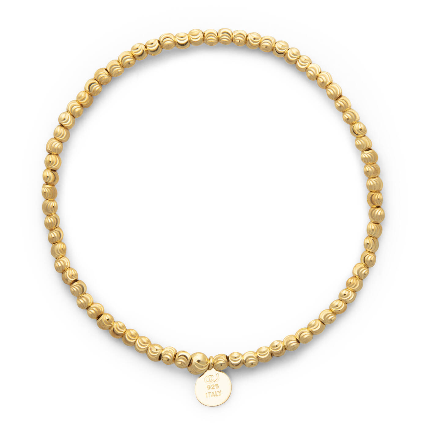 Cubic elastic brace Armbånd plain guld