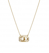 Zodiac skytten Halskæde (guld) 45 cm