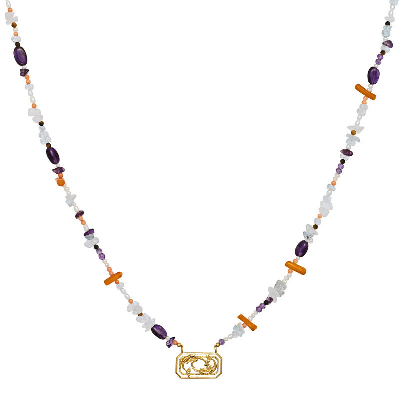 Zodiac Water Pisces Halskæde (Guld)