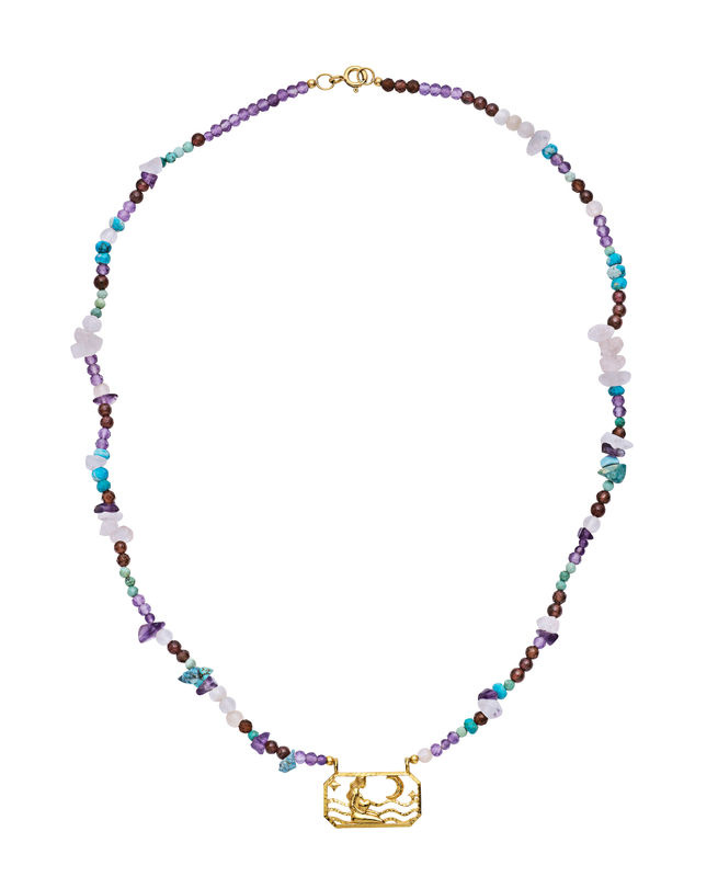 Zodiac Earth Virgo Halskæde (Guld)