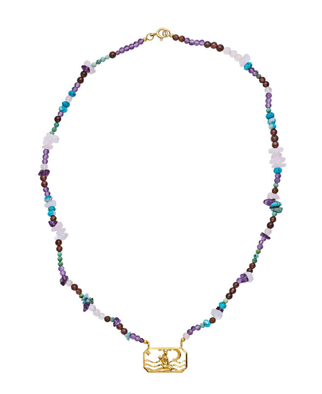 Zodiac Earth Capricorn Halskæde (Guld)