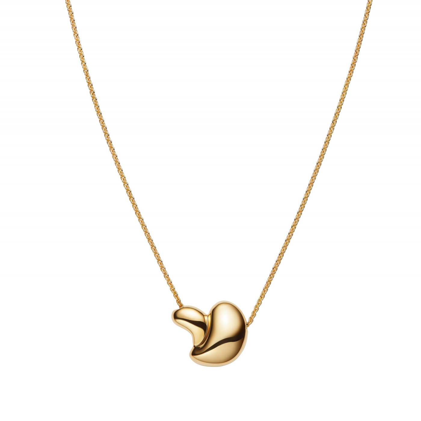 Sagene 55 Necklace Goldplated Silver