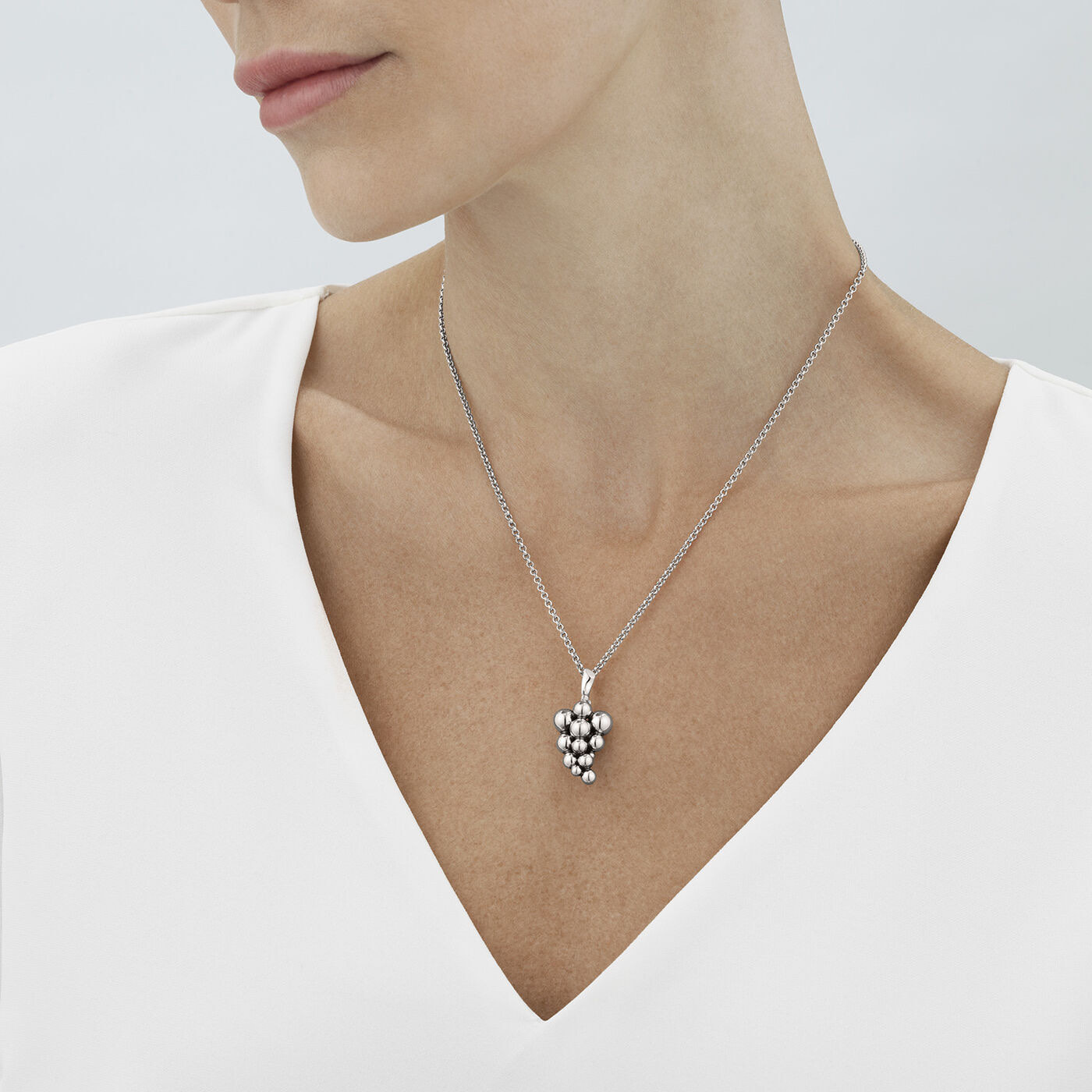 MOONLIGHT GRAPES Vedhæng Sølv, OXIDISED