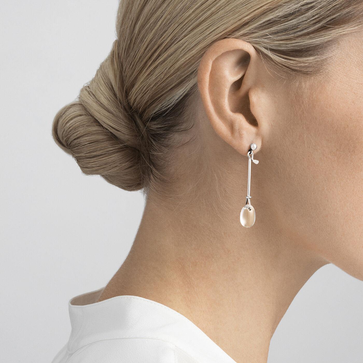 VIVIANNA DEW DROP Ørering Sølv ROCK CRYSTAL