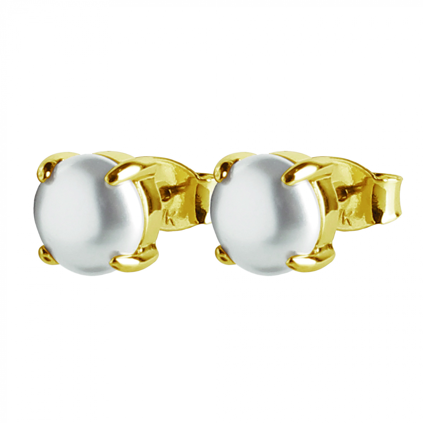 MITZI Guld WHITE PEARL Ørering