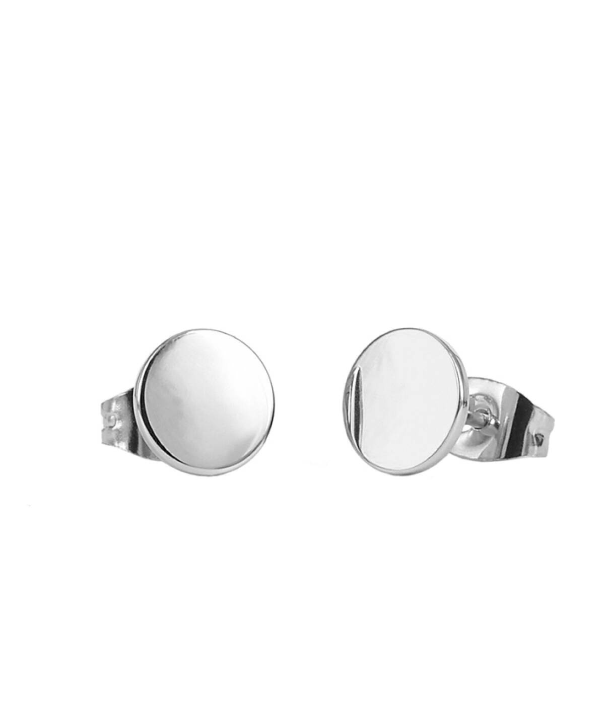 LINA Stud Blank Øreringe Stål