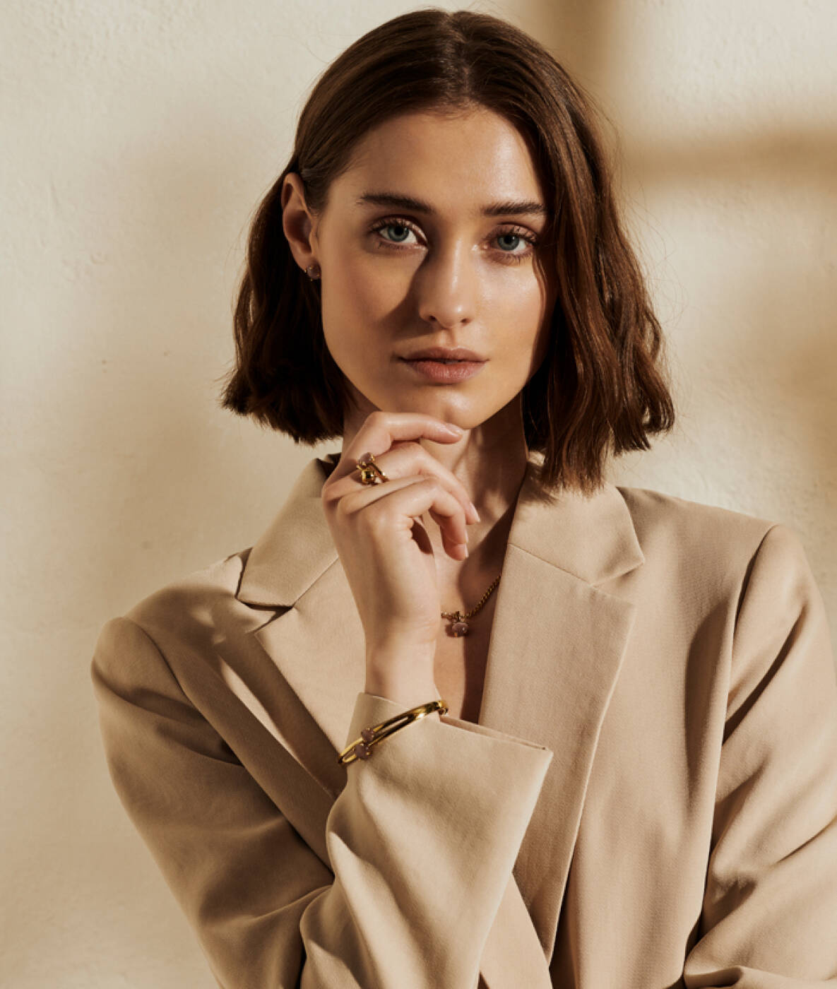 VICTORIA Halskæde Guld/Rosa