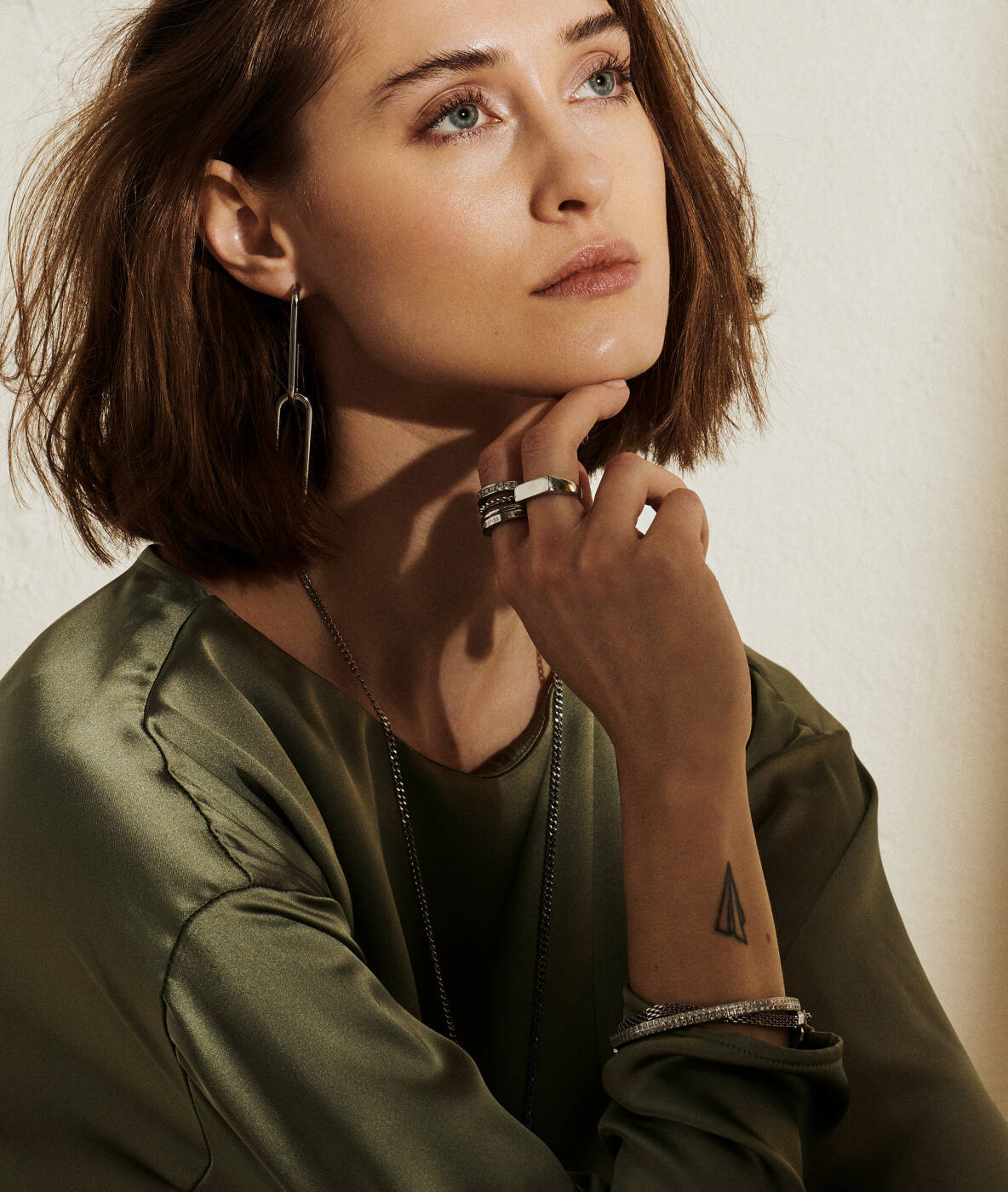 CHANIA Long Øreringe Stål