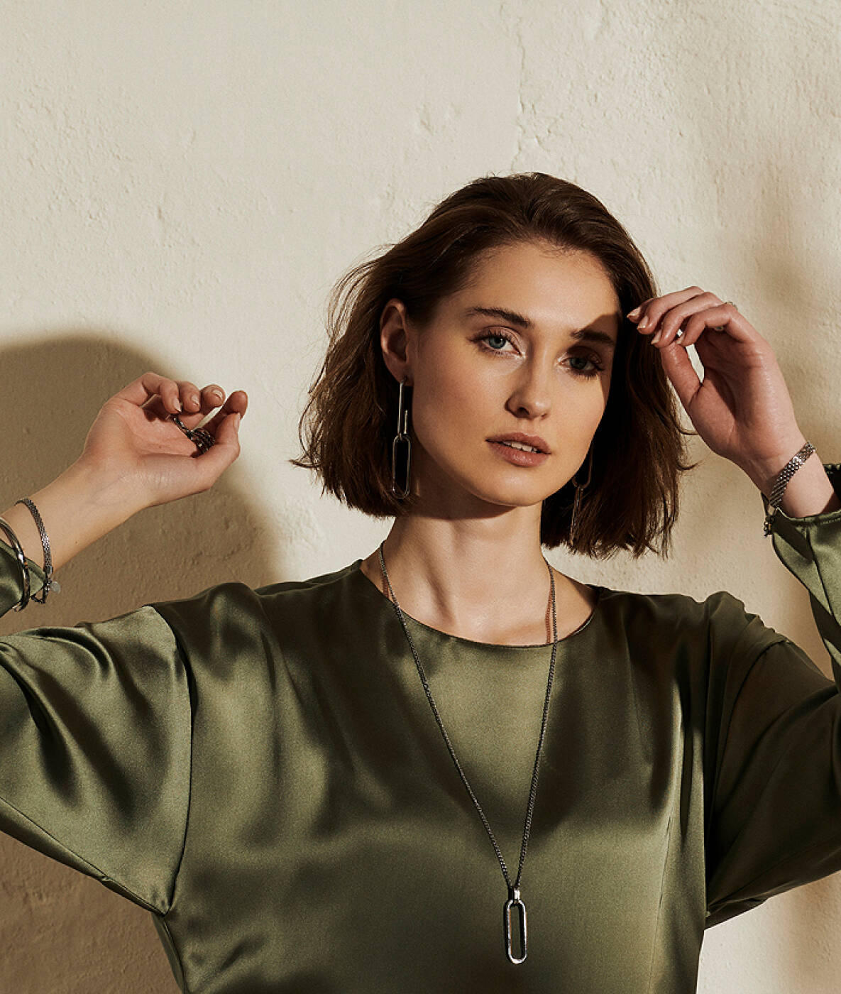 CHANIA Long Øreringe Guld