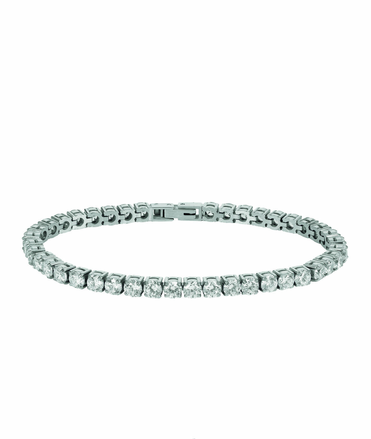 GLIMRA 4mm Armbånd Stål/Krystal