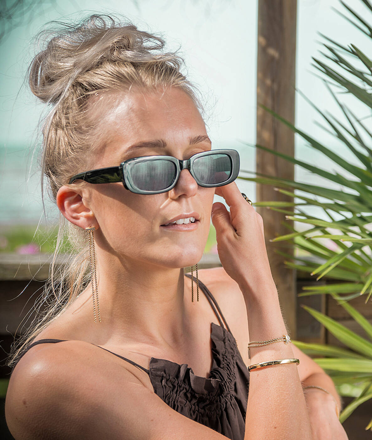 CLARISSA Long Øreringe Guld