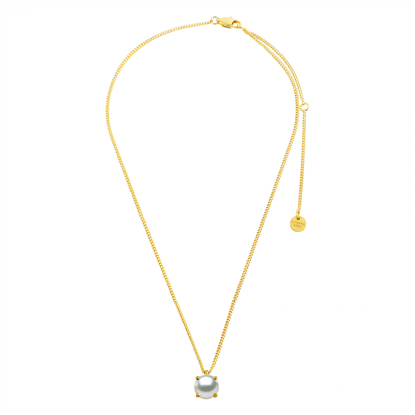 MANNY Guld WHITE PEARL Halskæde