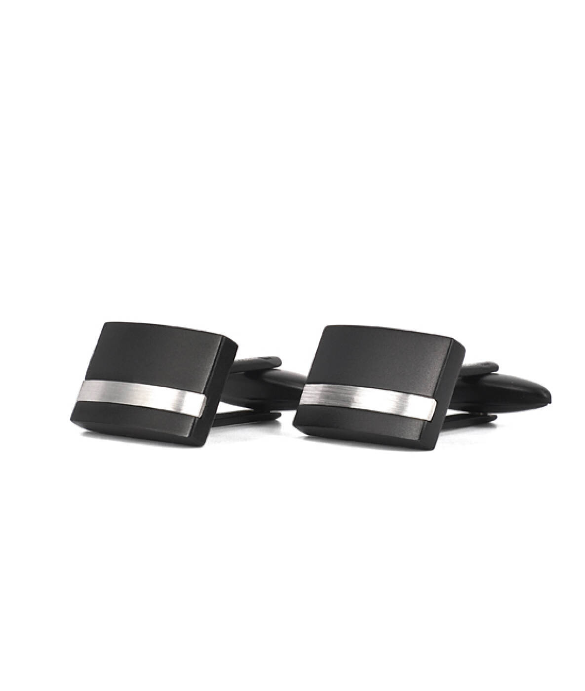 MOLTAS manschettknappar Sort/Stål