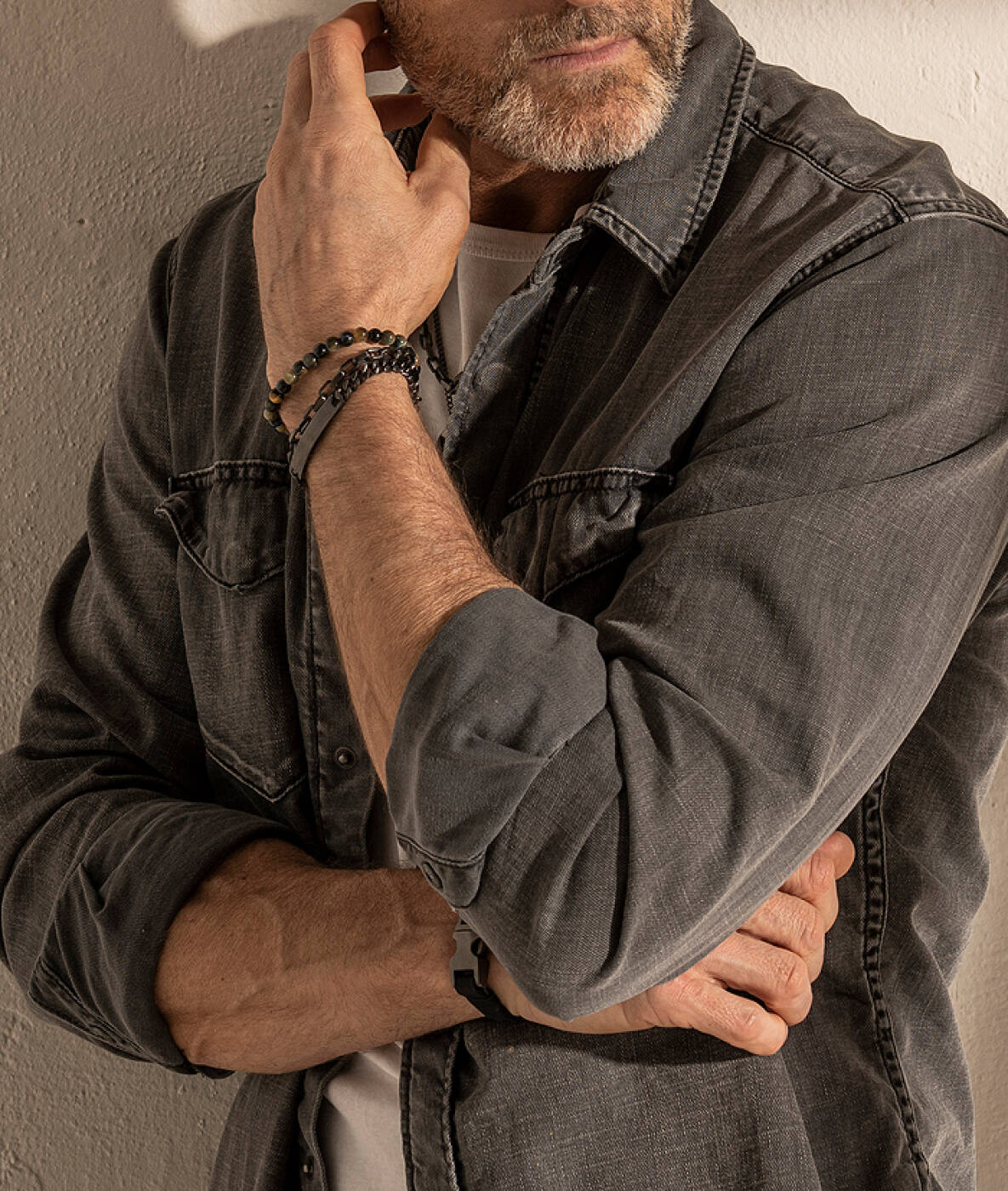 TOM Armbånd Gun Metal