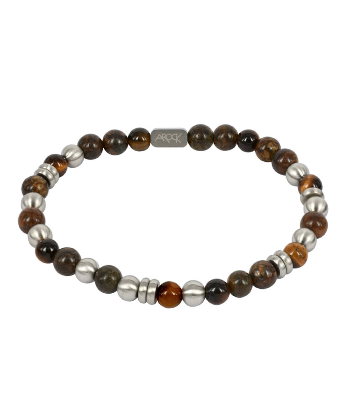 EDDIE Armbånd Brunt/stål