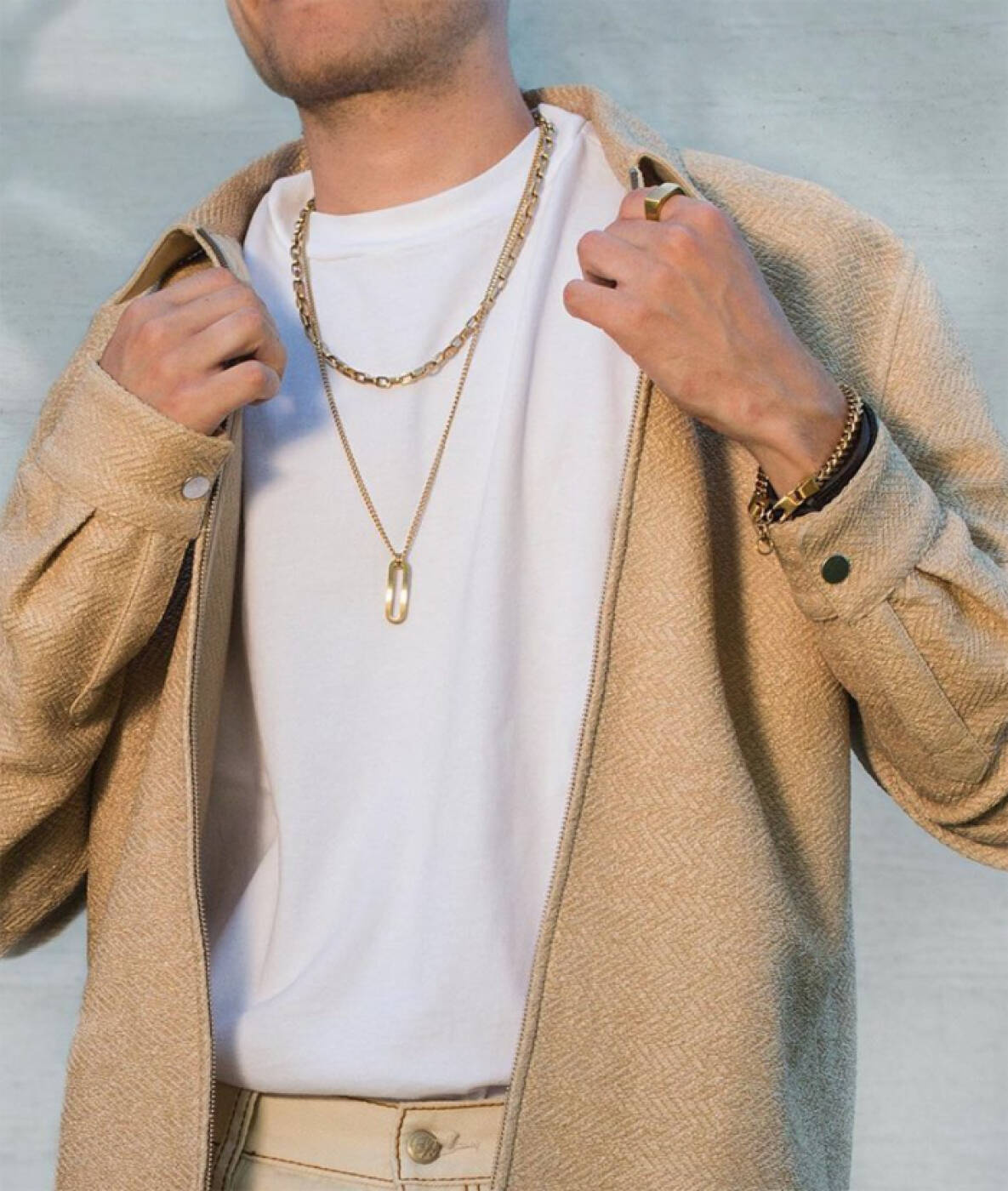 BENJAMIN Chain Halskæde Guld