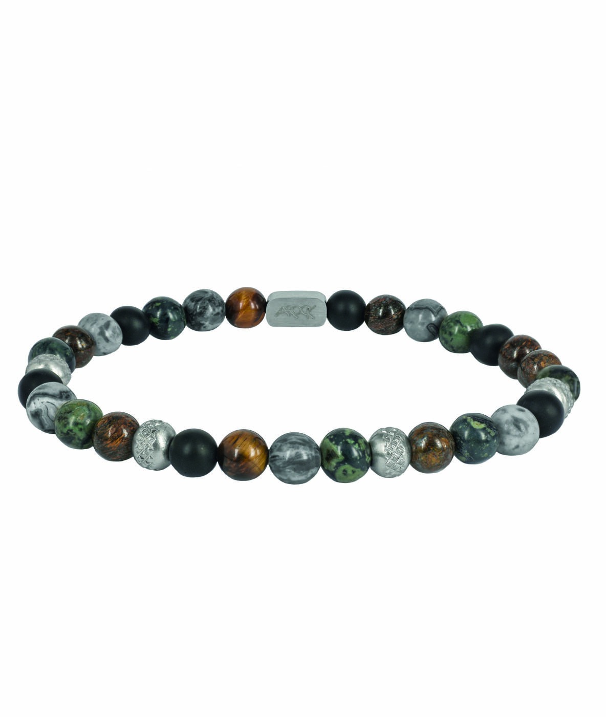 MIKE Armbånd Stål/Grøn