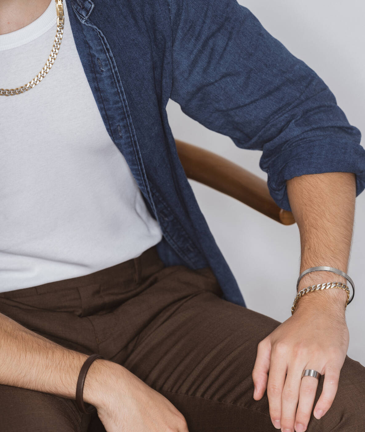 TEXAS Halskæde Stål/Guld