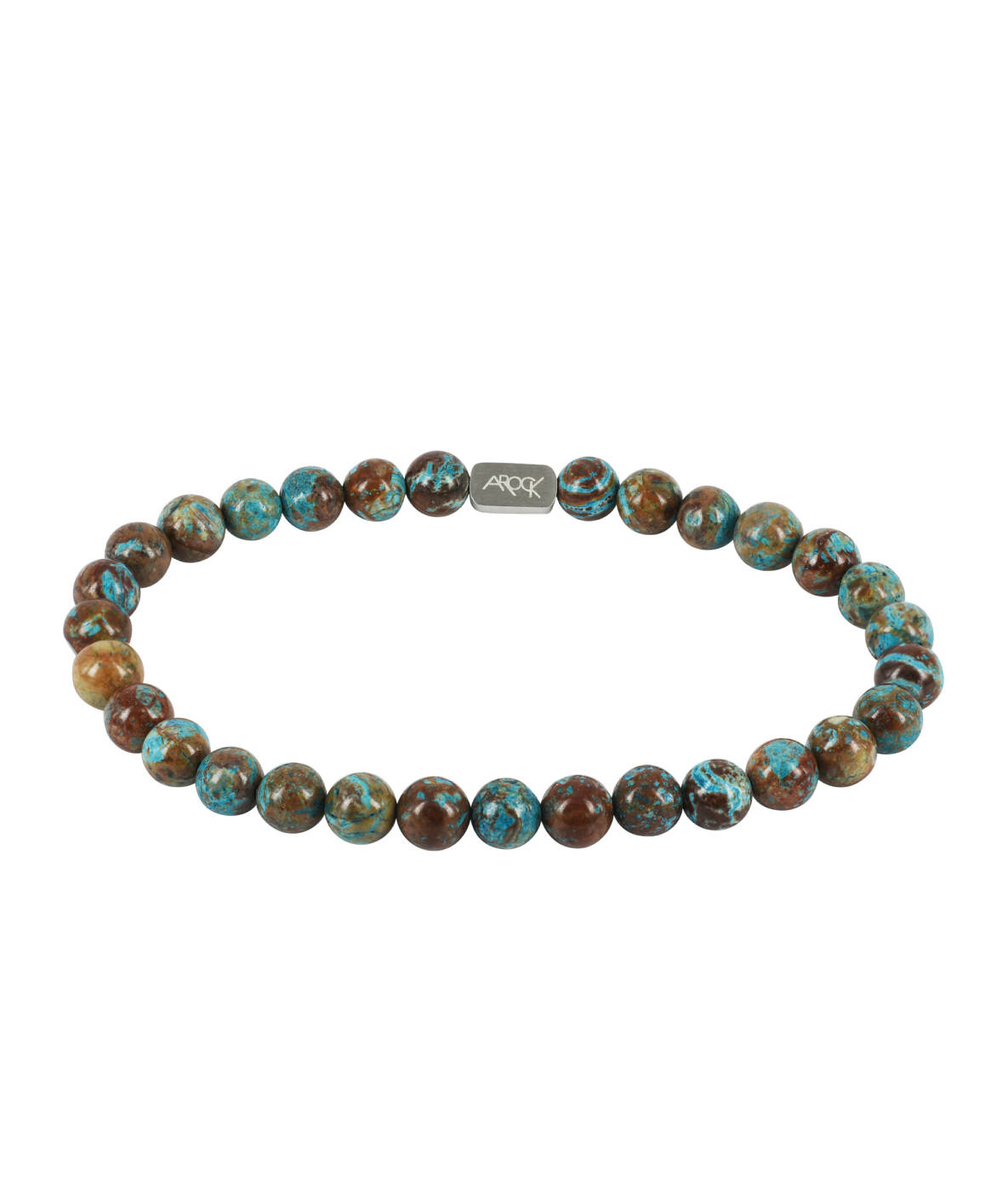 MORRIS (6 mm) Armbånd Brun/Turkos