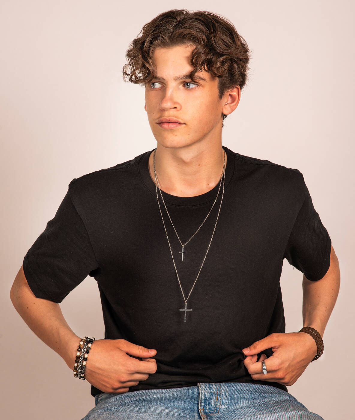 CROSS Long Halskæde Stål