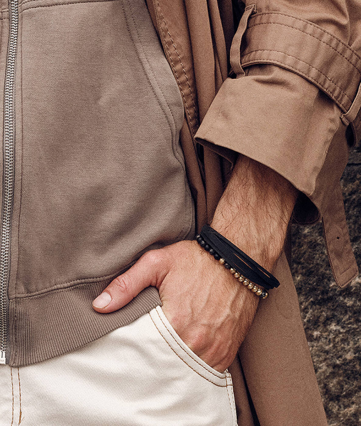 DOUGLAS 21cm Armbånd Sort