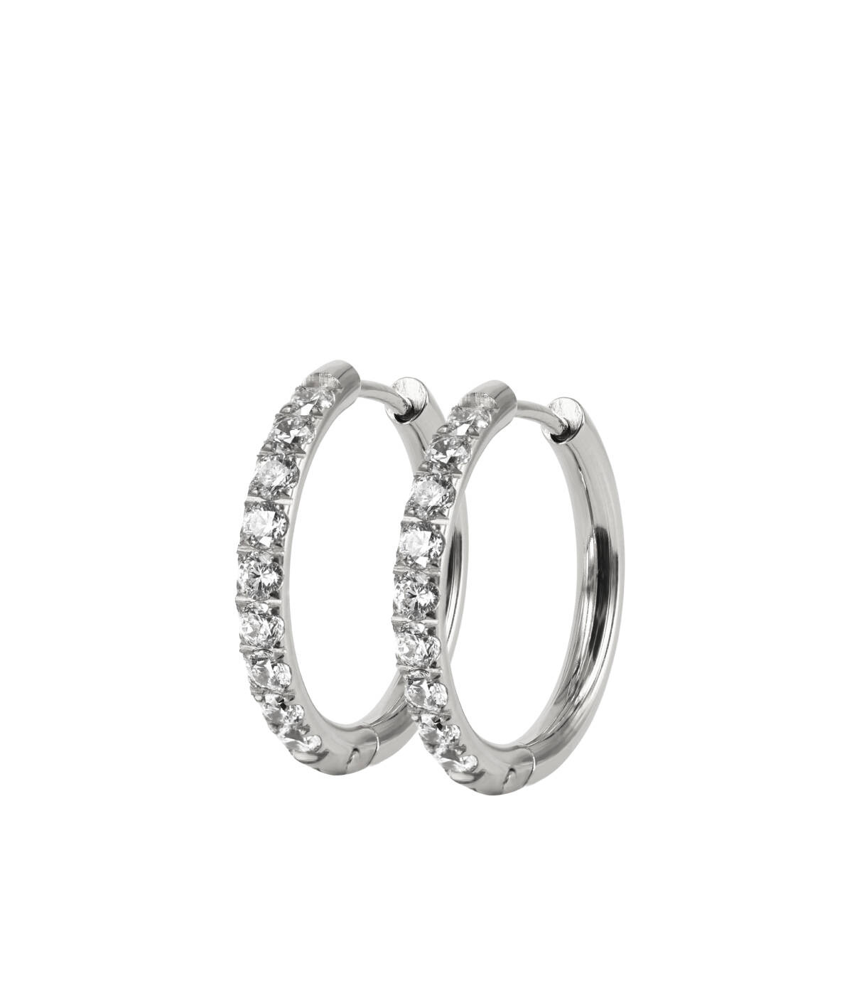 LUCY Large Øreringe Stål