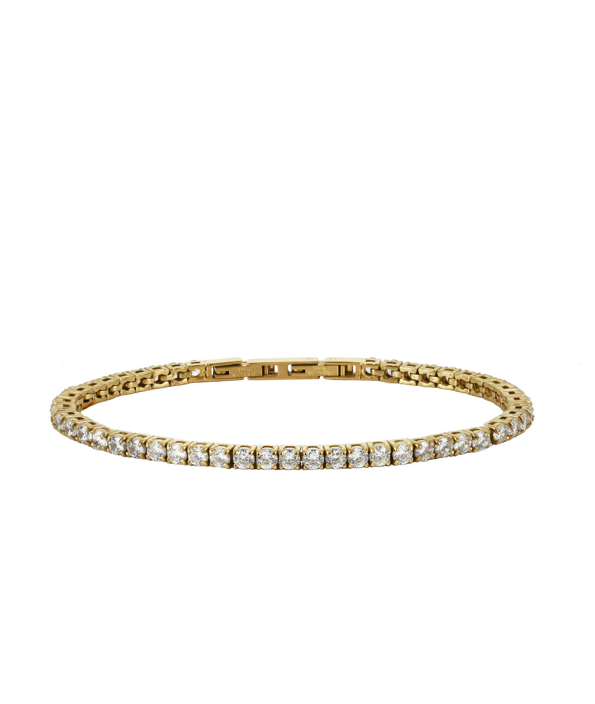 GLIMRA 3mm Armbånd Guld/Krystal