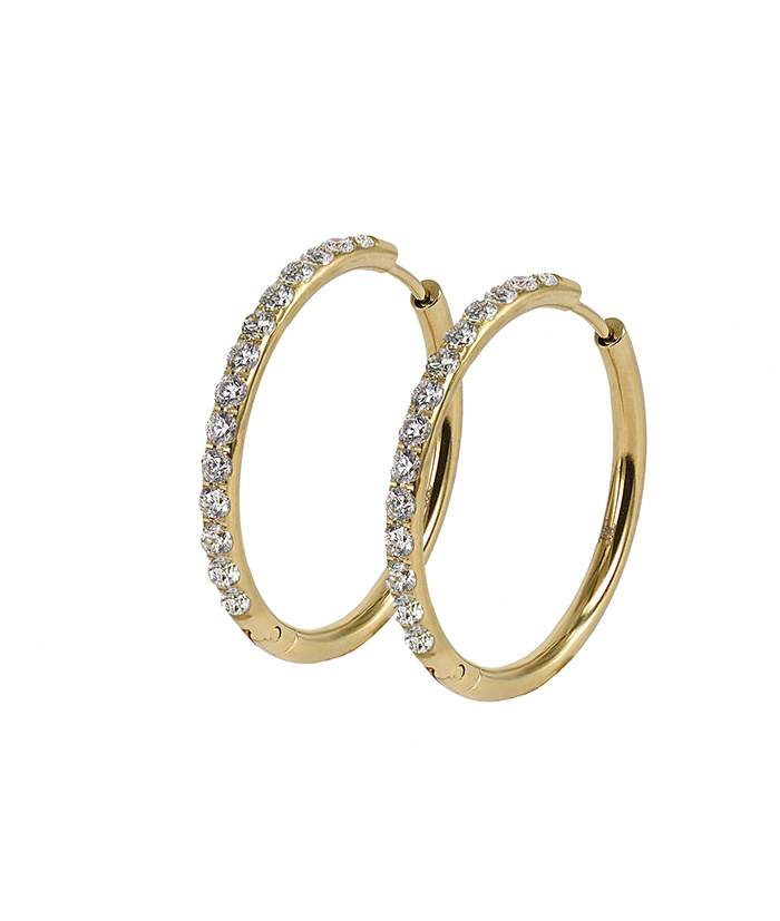 LUCY 30 mm Ørering Guld 