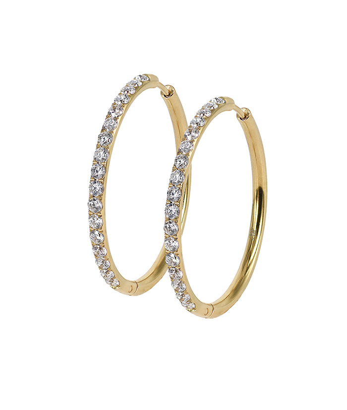 LUCY 35 mm Ørering Guld 