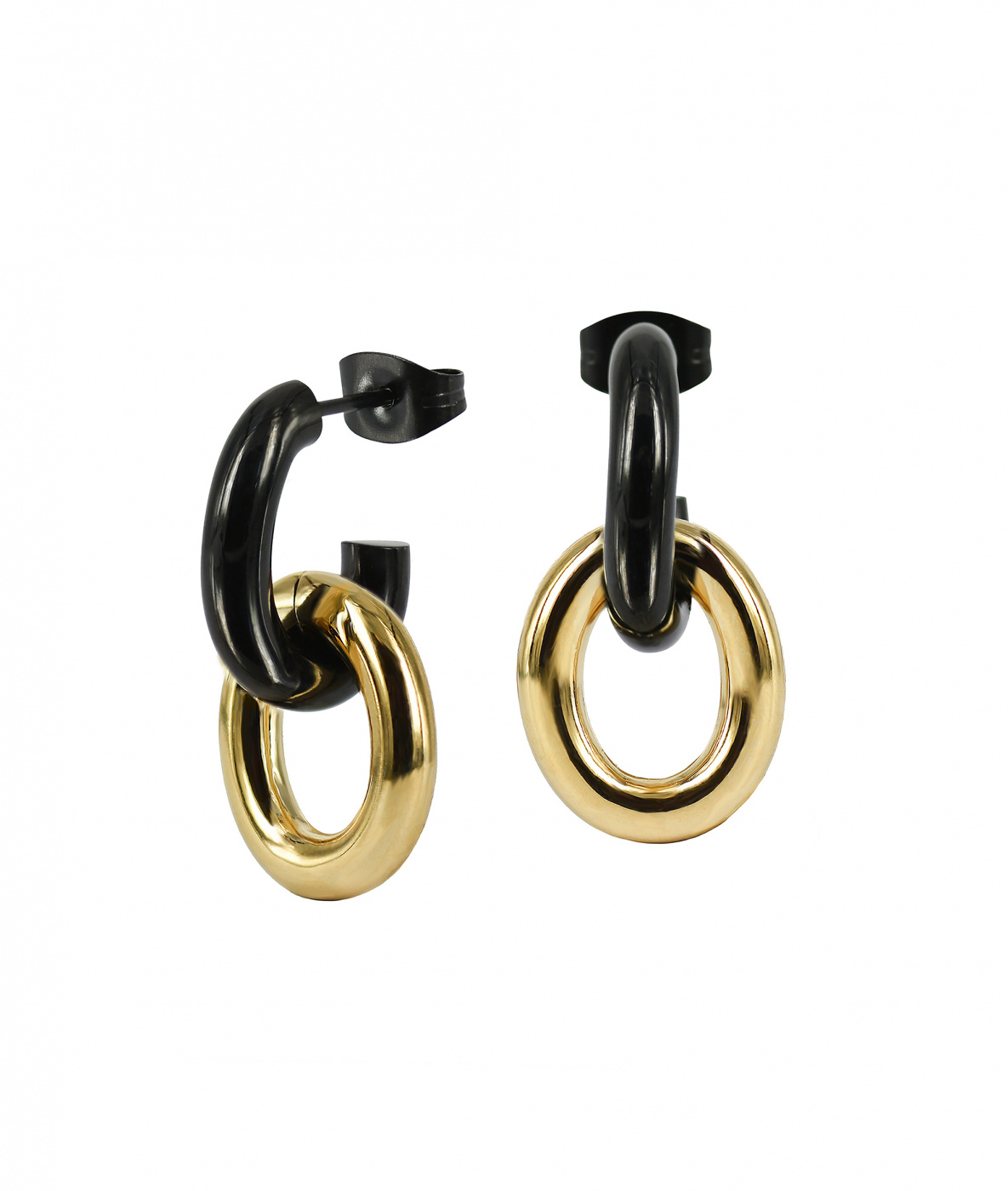 RUBY Ørering Svart/Guld