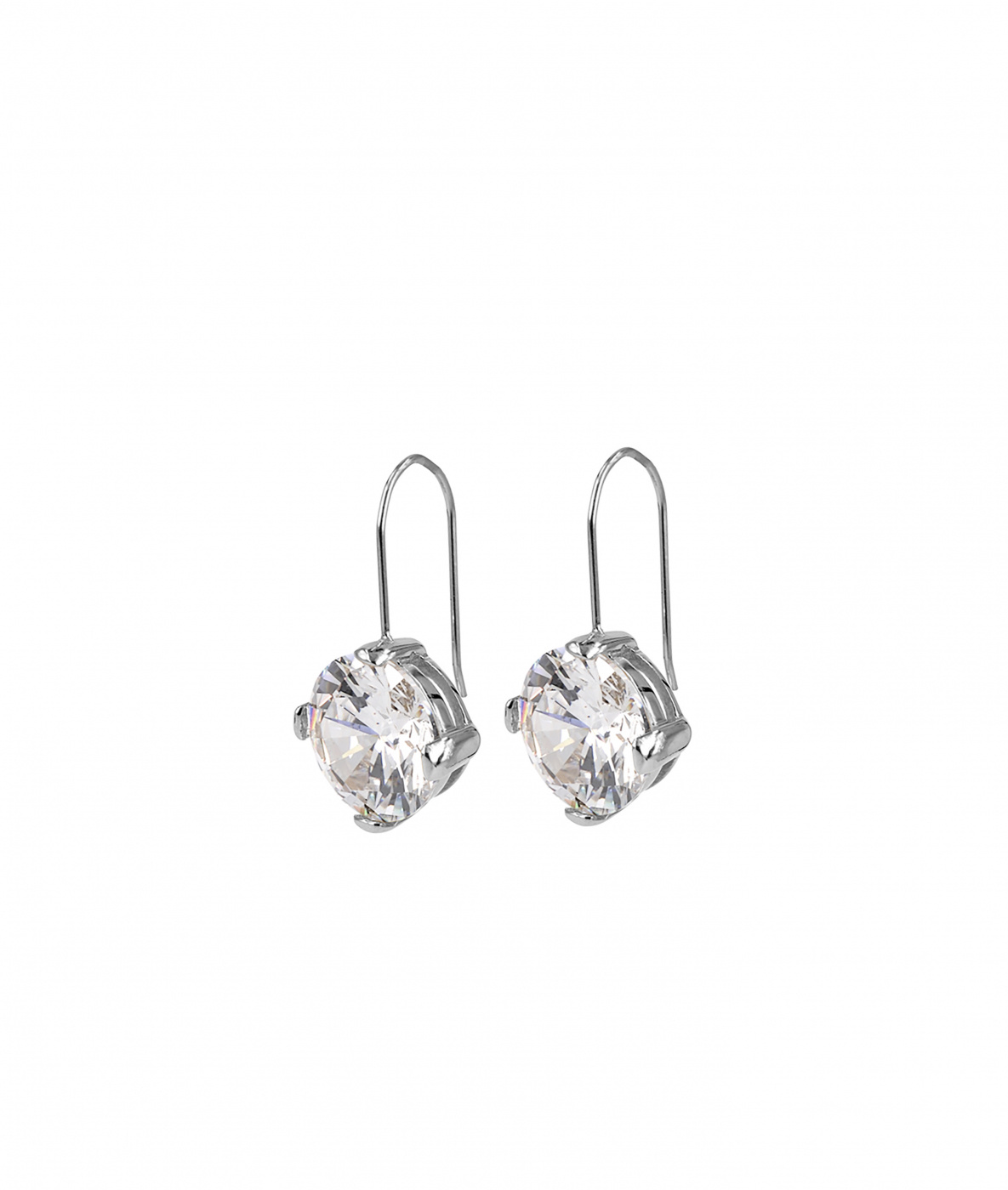 FRIDA Short Ørering Stål/Vit