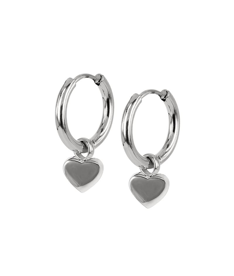 ELISE Hoops Earrings Stål