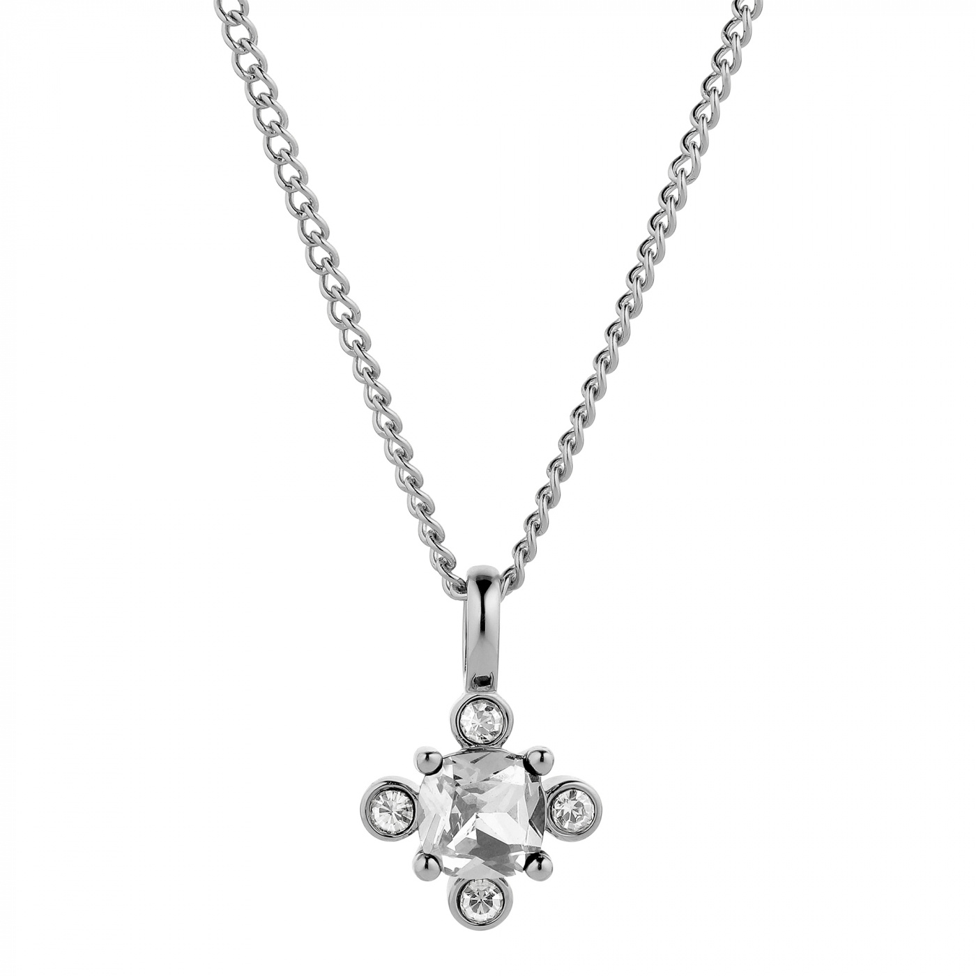 RIMINI Sølv CRYSTAL Halskæde