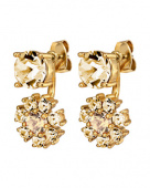FLOSS SG GOLDEN_CRYSTAL Earrings Gold FLOSS SG GOLDEN_CRYSTAL Earrings Gold