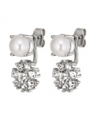 FLOSS SS CRYSTAL / WHITE PEARL Earrings FLOSS SS CRYSTAL / WHITE PEARL Earrings