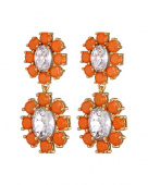 LINA SG CORAL / CRYSTAL Earrings LINA SG CORAL / CRYSTAL Earrings