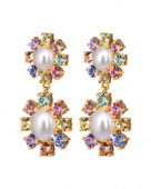 LINA SG PASTEL MULTI / WHITE PEARL Earrings LINA SG PASTEL MULTI / WHITE PEARL Earrings