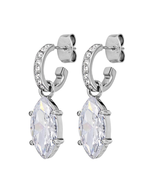 JUNIPE SS CRYSTAL EARRINGS SILVER
